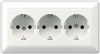Jung AS 523 WW Steckdose CEE 7/3 Wei&szlig; (AS523WW)