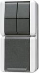 JUNG 875W Elektroschalter Key-operated switch Schwarz - Wei&szlig; (875W)