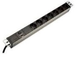 DIGITUS&reg; Steckdosenleiste mit Aluminiumprofil und &Uuml;berlastschutz, 7-fach (DN-95403)