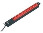Bachmann 48,30cm (19)-Steckdosenleiste ALU, 8-fach, f&uuml;r USV mit
