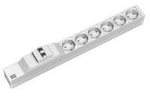 Bachmann - Verl&auml;ngerungsschnur (Rack - einbauf&auml;hig) - 6 Ausgangsstecker - 1U - 48,3