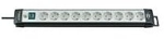 Brennenstuhl Premium-Line 10-fach schwarz/hellgrau 3 m, Premium-Line Steckdosenleiste