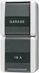 JUNG Wippe und Klappdeckel 876NAW WG800 IP44 m. Beschri.Feld 22x48mm 876NAW (876NAW)
