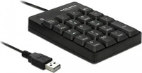 Delock 12481, DeLOCK - Tastenfeld - USB - Schwarz - Einzelhandel (12481)