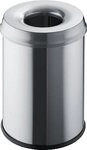 Helit H2515400 Abfallbeh&auml;lter Rund Stahl Grau (H2515400)