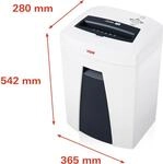 HSM SECURIO C18 - 5.8 mm Aktenvernichter Streifenzerkleinerung 58 dB 23 cm Wei&szlig;