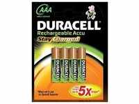 Duracell DUR203822, Duracell StayCharged - Batterie 4 x AAA NiMH 800 mAh (DUR203822)