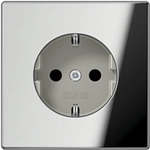 JUNG GCR 1520 KI. Buchsen-Typ: CEE 7/3. Produktfarbe: Chrom, Material: Metall.