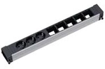 BACHMANN Steckdoseneinheit Conference ALU, L&auml;nge: 444 mm - 3 x