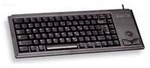 Cherry Compact Keyboard Trackball US Schwarz, US-Englisch Intl mit ? Symbol, USB,