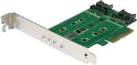 StarTech.com 3PT M.2 SSD Adapter Card - 1x PCIe (NVMe) 2x SATA M.2 PCIe 3.0 -