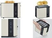 Severin 2-Scheiben-Toaster, Brotscheibenzentrierung, Auftaufunktion,