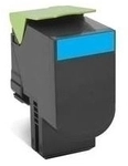 Lexmark Toner 80C2HCE - Cyan - Kapazit&auml;t: 3.000 Seiten (80C2HCE)