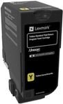 Lexmark Toner 74C2SY0 - Yellow - Kapazit&auml;t: 7.000 Seiten (74C2SY0)