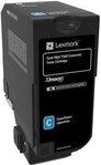Lexmark - Hohe Ergiebigkeit - Cyan - original - Tonerpatrone LCCP, LRP, Lexmark