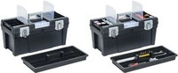 allit Werkzeugkoffer McPlus Promo >S< 23, PP, schwarz unbest&uuml;ckt, 2 herausnehmbare