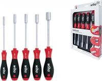 Wiha Werkstatt Schraubendreher-Set 5teilig SoftFinish Au&szlig;en-Sechskant (01034)