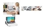 Fellowes Plastikbindeger&auml;t Pulsar +300, wei&szlig;/silber bis DIN A4, Stanzleistung: 17