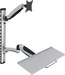 Assmann/Digitus Flexibler Arbeitsplatz,Wandm. Digitus Monitor- und Tastaturhalterung