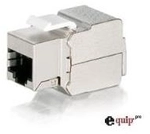 EQUIP 8 x Keystone Jack Cat.6 voll geschirmt werkzeugfreier Anschluss (767211)