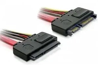 Delock 84361, Delock Verl&auml;ngerungskabel SATA 6 Gb/s 22 Pin Stecker > SATA 22 Pin