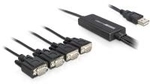 DeLock USB2.0 > 4 x Serial Adapter - Serieller Adapter - USB - RS-232 x 4 (61887)