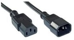InLine Netzkabel IEC/Stecker - IEC/Buchse 10.0 m schwarz (16640)