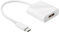 Wentronic 66257, Wentronic Goobay USB-C Adapter - DisplayPort, Wei&szlig; - zum Anschluss