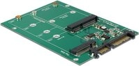 DeLOCK Converter SATA 22 Pin > 1 x M.2 NGFF + 1 x mSATA - Speichereinschubadapter -