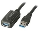 Lindy 5m USB 3.0 Aktivverl&auml;ngerung 5m USB 3.0 Verl&auml;ngerung am USB-Anschluss Typ A