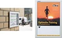 FRANKEN Plakatrahmen Outdoor, DIN A3, 25 mm Rahmenprofil silbereloxierter