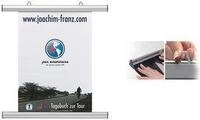 FRANKEN Plakatleiste, Aluminium, silber, L&auml;nge: 1.205 mm zwei verstellbare