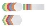 FRANKEN Moderationskarte, selbstklebend, Wabe, 190 x 165 mm in den Farben: wei&szlig;,