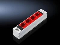 Rittal PSM Plus - Steckdosenleiste (Plug-In-Modul) - Ausgangsbuchsen: 4 (CEE 7/4