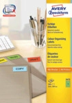 Avery - Etiketten - gr&uuml;n - A4 (210 x 297 mm) - 100 Stck. (100 Bogen x 1) (3472)