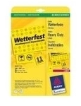 Avery Durable Labels - Polyester-Klebeetiketten - Gelb - A4 (210 x 297 mm) - 20