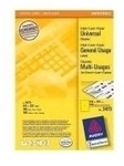 Avery - Etiketten - Gelb - A4 (210 x 297 mm) - 100 Stck. (100 Bogen x 1) (3473)