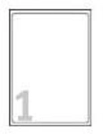 Avery - Klar - A4 (210 x 297 mm) 25 Etikett(en) (25 Bogen x 1) transparente
