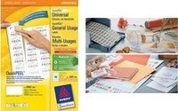 Avery Zweckform Universal - Permanente, selbstklebende Papieretiketten - wei&szlig; - 48,5