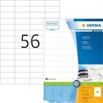 HERMA Premium - Permanent selbstklebende, matte laminierte Papieretiketten - wei&szlig; -