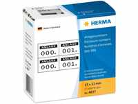 HERMA 4837, HERMA - Self-adhesive number labels - Schwarz, weiß - 15 x 22 mm - 2000