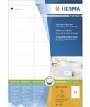HERMA Premium - Papier - matt - permanent selbstklebend - wei&szlig; - 63.5 x 33.9 mm 2400