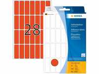 HERMA 2362, HERMA - Matte, permanente selbstklebende Papieretiketten - Rot - 13 x 40