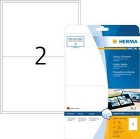 HERMA Special - Hochgl&auml;nzende, permanent selbstklebende Papieretiketten - wei&szlig; -