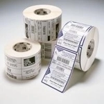 Zebra Z-Ultimate 3000T - Polyester - gl&auml;nzend - permanenter Klebstoff - wei&szlig;...