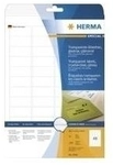 HERMA - Selbstklebende Folienetiketten - durchsichtig - 21,2 x 45,7 mm 1200
