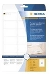 HERMA - Selbstklebende Folienetiketten - durchsichtig - 38,1 x 63,5 mm 525