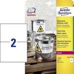 Avery Zweckform - Polyester, Polyethylenterephthalat (PET) - matt - permanenter