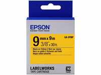 Epson C53S653002, Epson LabelWorks LK-3YBP - Schwarz auf Gelb - Rolle (0,9 cm x 9 m)