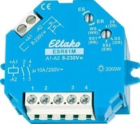 Eltako AP/UP-Stromsto&szlig;-Schalter ESR61M, 1 + 1 Schlie&szlig;er 10 A ESR61M 8 - 230 V/UC 1